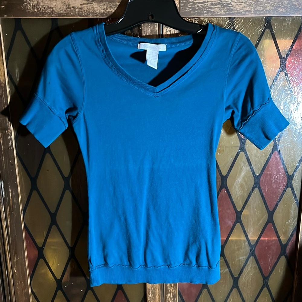 ✨2 for $15✨Charlotte Russe short sleeve turquoise fitted tee shirt
